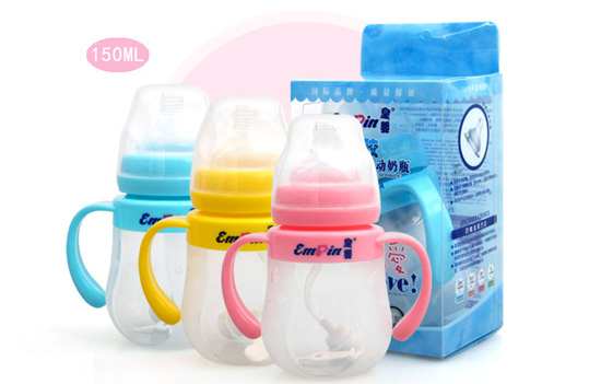 皇嬰高級寬口硅膠自動奶瓶150ML