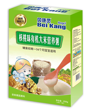 貝康靈核桃味有機(jī)大米營(yíng)養(yǎng)粥(盒裝)