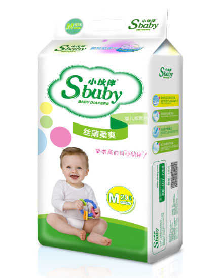 小伙伴絲薄柔爽yinge紙尿片M