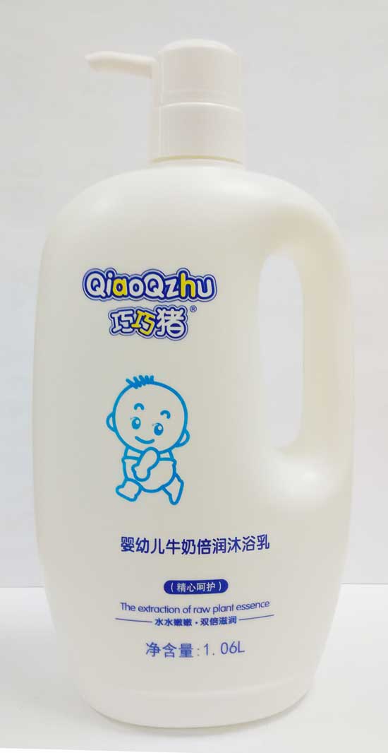 巧巧豬牛奶倍潤沐浴露1