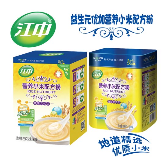 江中益生元優(yōu)加營養(yǎng)小米配方米粉