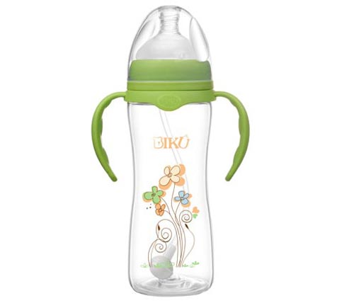 比酷熊yingyePP奶瓶300ML綠色
