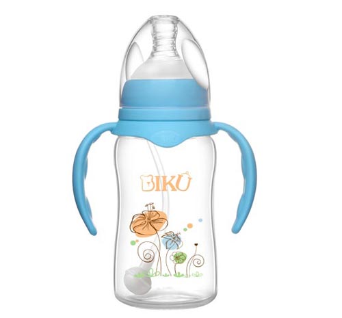 比酷熊yingyePP奶瓶藍(lán)色