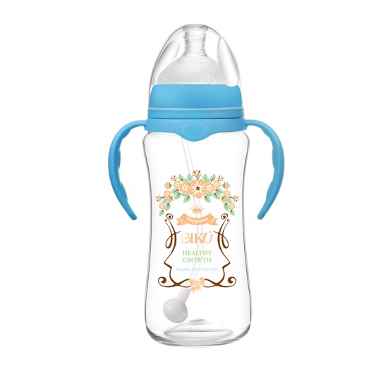 比酷熊yingye奶瓶玫藍色