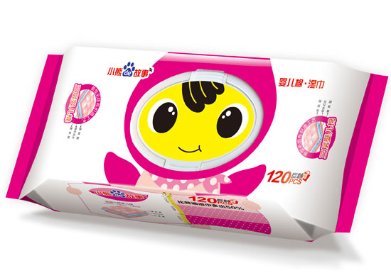 小熊的故事嬰兒濕巾120片紅裝