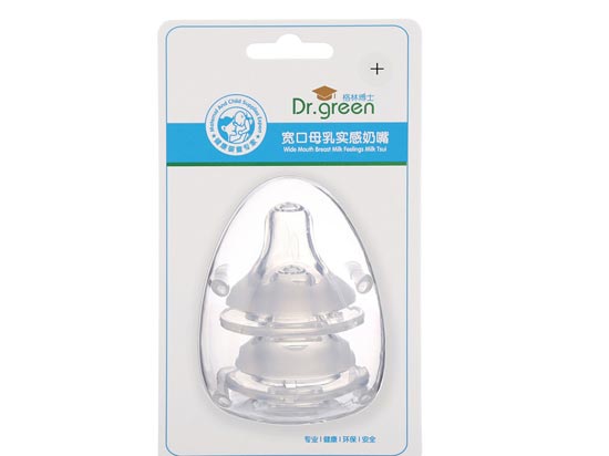 格林博士母乳實感奶嘴兩個裝十字孔