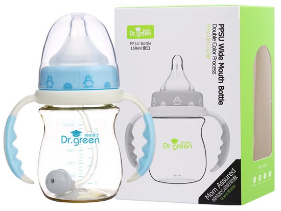 格林博士PPSU寬口奶瓶150ML藍色