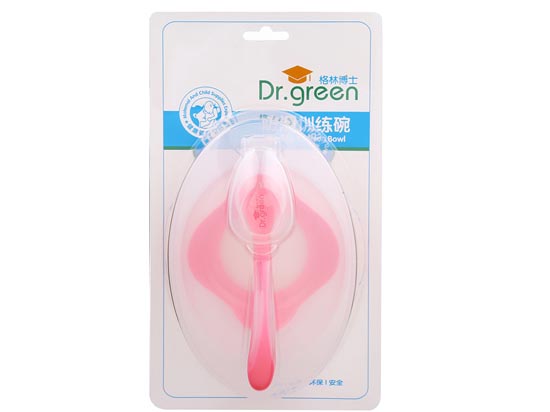 格林博士嬰兒訓(xùn)練碗紅色