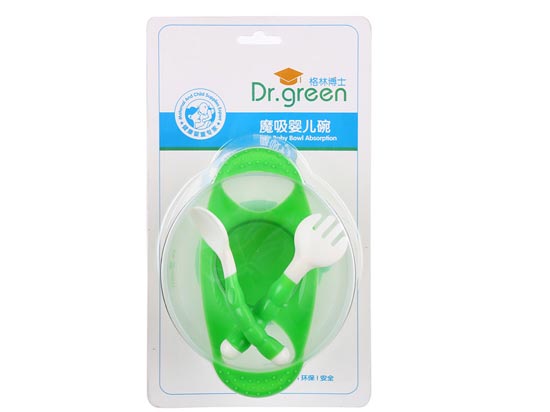 格林博士魔吸嬰兒碗綠色