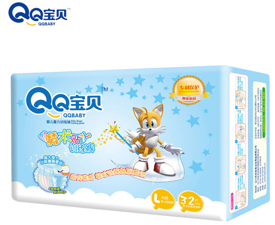 QQ寶貝魔術(shù)貼訓練褲L32片
