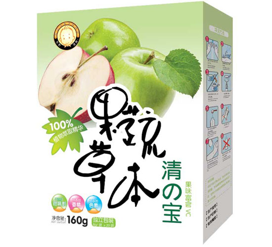牧野漁趣果蔬草本蘋果清清寶盒裝