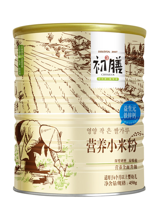 初膳小米米粉聽裝益生元鐵鋅鈣