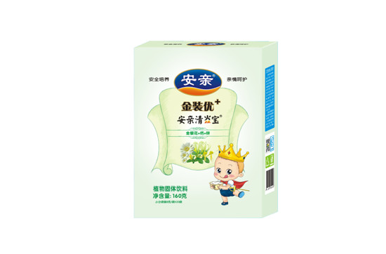 安親金裝160克清清寶盒裝金銀花鈣鋅