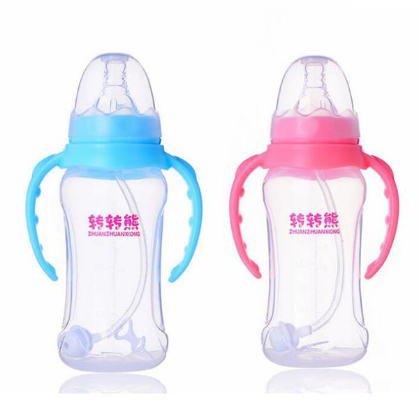 轉(zhuǎn)轉(zhuǎn)熊高級(jí)有柄自動(dòng)PP奶瓶210ml