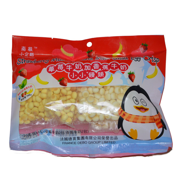 南極小企鵝草莓牛奶小小饅頭袋裝