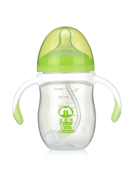 美凱蒂PP奶瓶180ML綠色