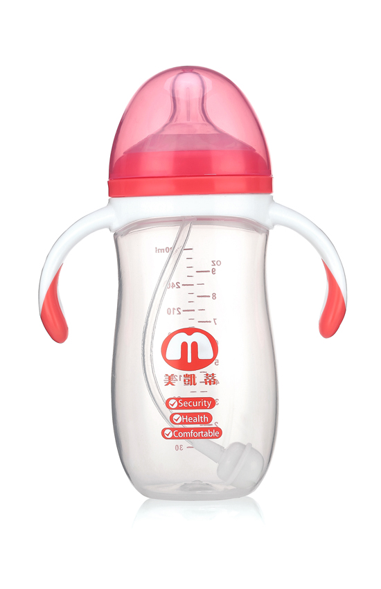 美凱蒂PP奶瓶280ML紅色