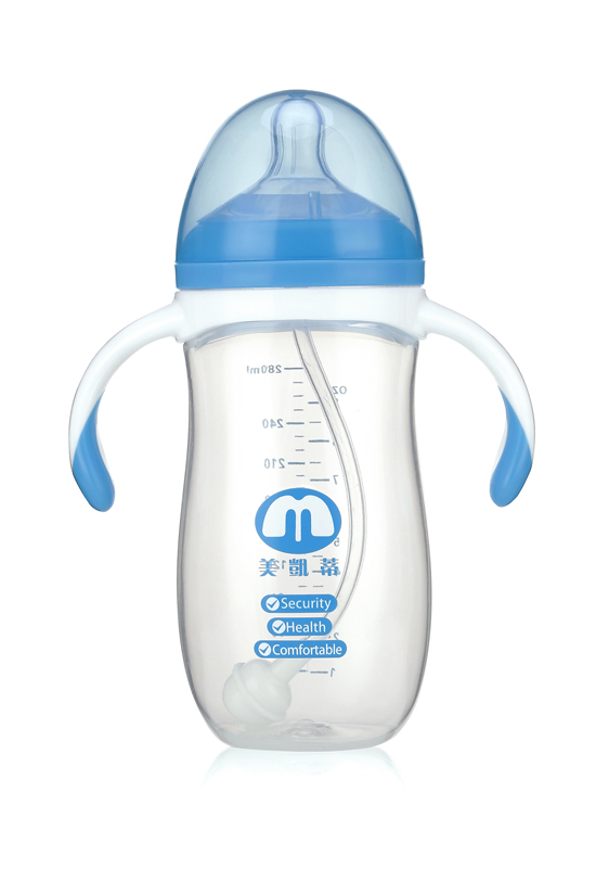 美凱蒂PP奶瓶280ML藍(lán)色