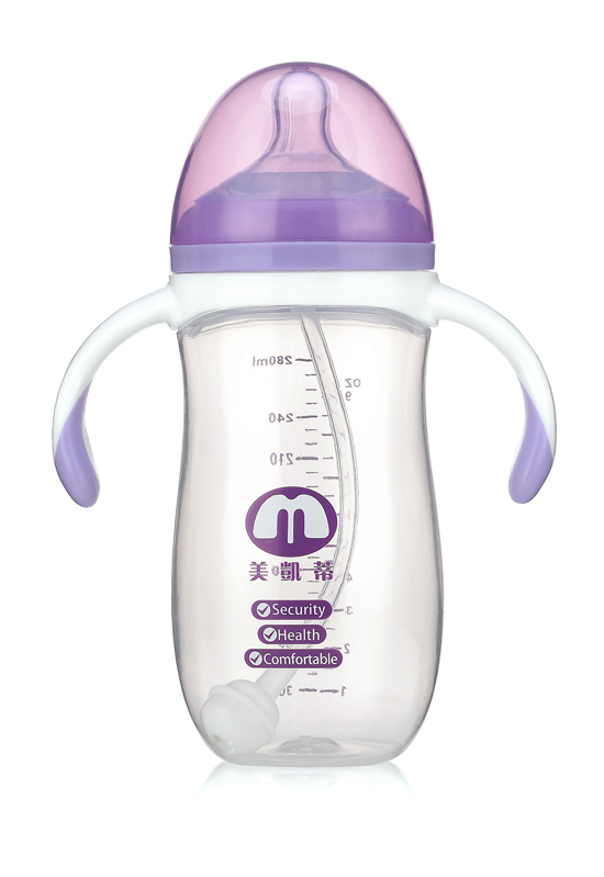 美凱蒂PP奶瓶280ML紫色