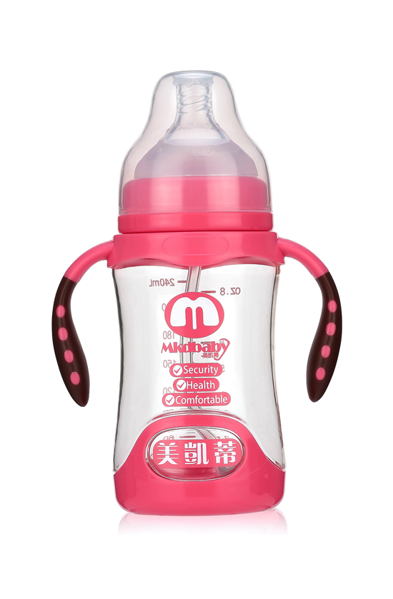 美凱蒂PA奶瓶240ML紅色
