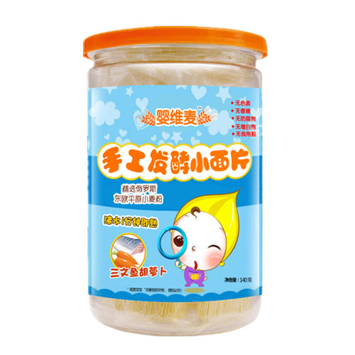 嬰維麥?zhǔn)止ぐl(fā)酵小面片三文魚胡蘿卜
