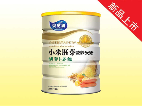 貝芝初胡蘿卜多維-小米胚芽營養(yǎng)米粉聽裝