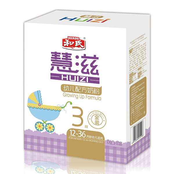 慧滋幼兒配方奶粉400克金裝3段盒裝