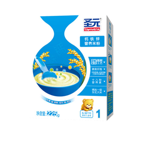 圣元鈣鐵鋅營養(yǎng)米粉1段