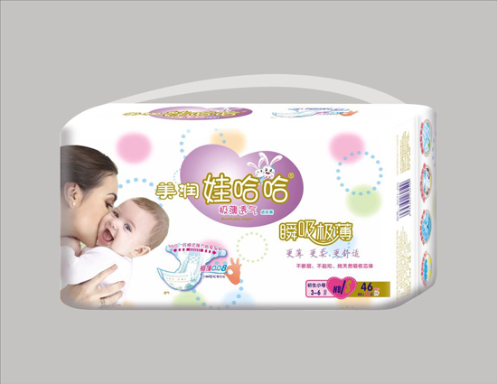 美潤娃哈哈瞬吸極薄紙尿褲S碼46片