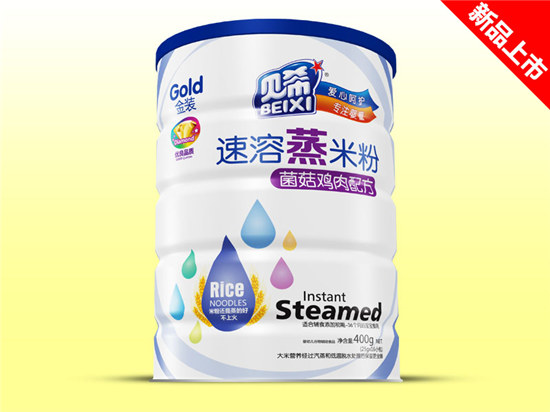 貝希速溶蒸米粉鐵聽(tīng)-菌菇雞肉配方