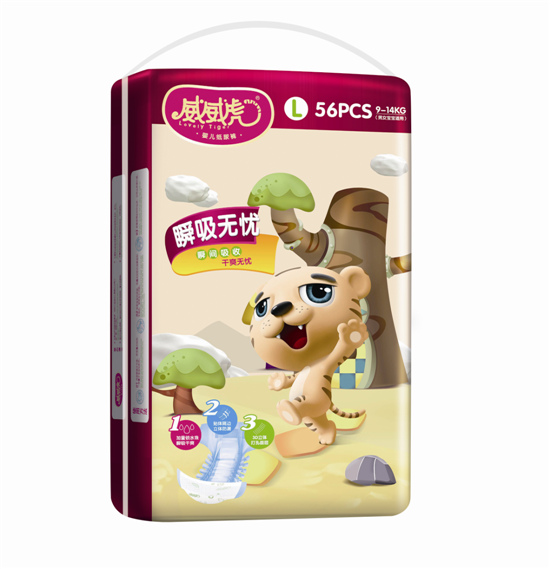 威威虎瞬吸無(wú)憂紙尿褲L碼56片