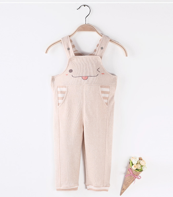 星語伊寶寶背帶褲韓版嬰幼童夏卡通無袖中性長(zhǎng)褲