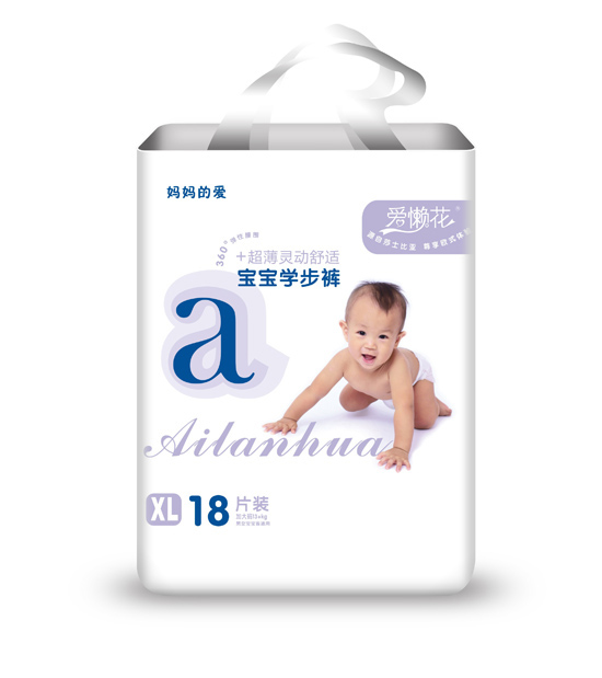 愛(ài)懶花超薄靈動(dòng)寶寶學(xué)步褲XL碼18片