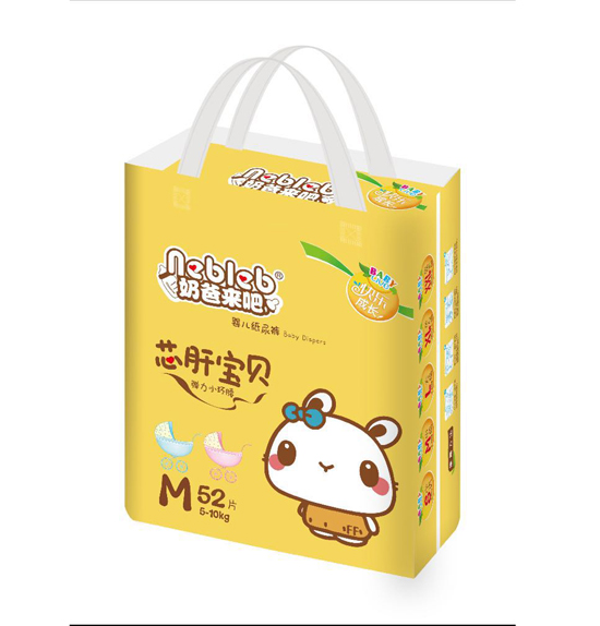 奶爸來(lái)吧芯肝寶貝嬰兒紙尿褲M碼52片