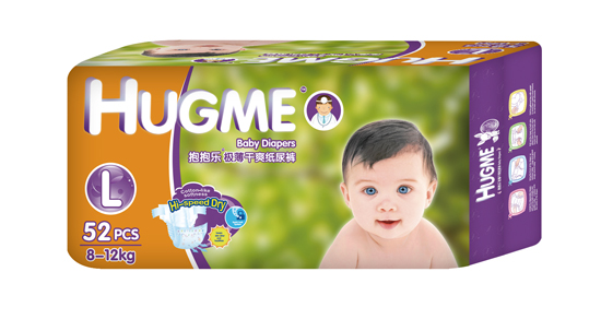 抱抱樂(lè)極薄干爽紙尿褲L碼52片