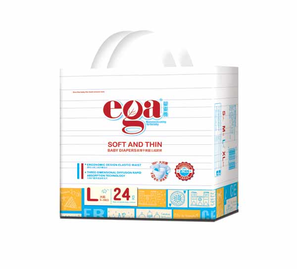 嬰姿雅柔薄干爽嬰兒紙尿褲小包L24片(藍)