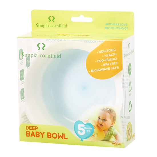 玉米田嬰童深碗-粉藍(lán)