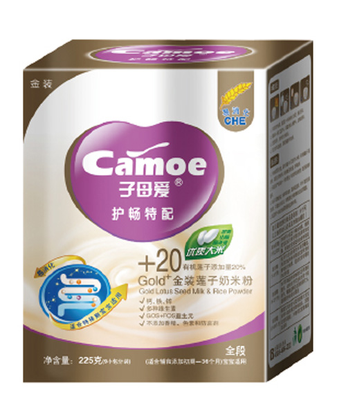 子母愛嬰幼護(hù)腸特配奶米粉盒裝