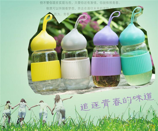 珂美高硼硅便攜玻璃水杯