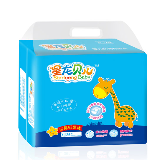 星龍貝兒纖薄紙尿褲XL26片