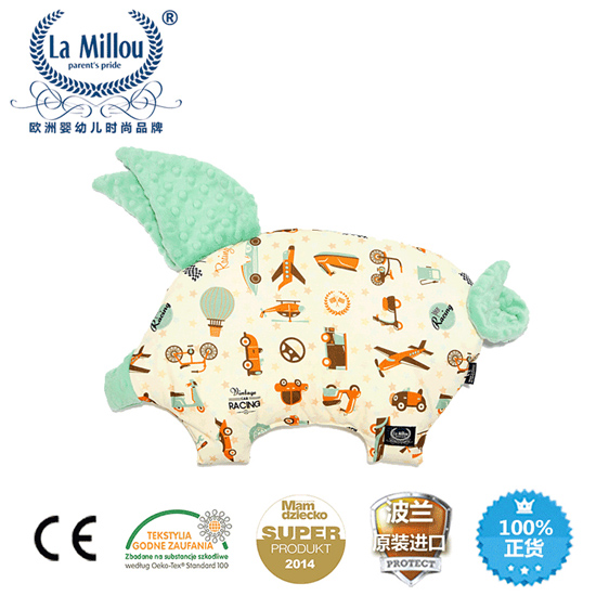 拉米洛汽車總動員小豬枕果漾櫻桃紅