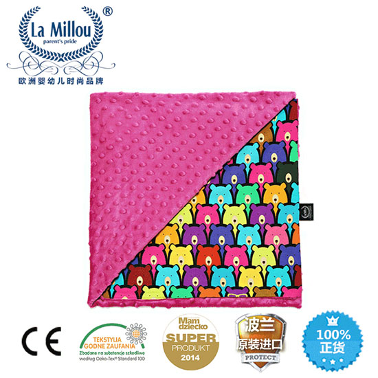 拉米洛巧柔豆豆毯小熊軟糖標準款沁甜莓果紅