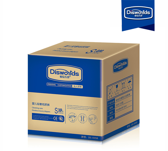 迪世樂(lè)園嬰兒輕奢紙尿褲S 30片整箱
