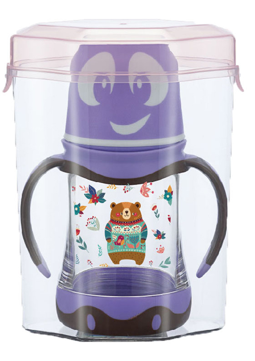 紐優(yōu)多功能儲存盒紫色