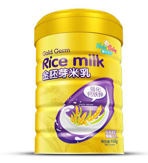 娜拉貝貝金胚芽強(qiáng)化鈣鐵鋅米乳468g