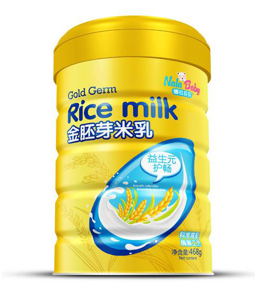 娜拉貝貝金胚芽益生元護(hù)暢米乳468g