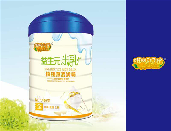 咿呀貝比核桃燕麥潤暢益生元米乳