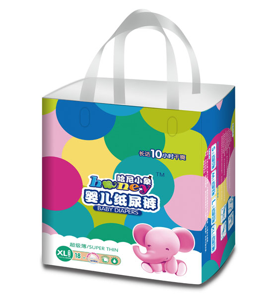 哈尼小象超級薄嬰兒紙尿褲XL碼18片