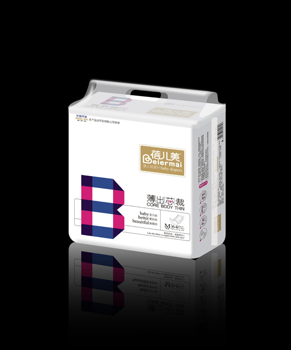 蓓兒美(薄出芯裁)嬰兒紙尿片_M64