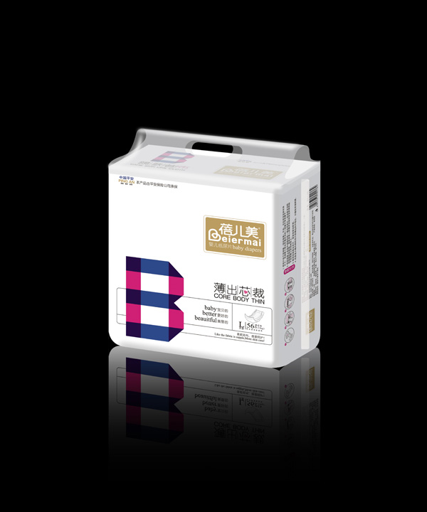 蓓兒美(薄出芯裁)嬰兒紙尿片_L56